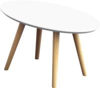 Beistelltisch SCANDI, oval, 4-Fu&szlig; Gestell aus Massivholz, B 650 x T 400 x H...