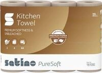 Satino K&uuml;chenrollen PureSoft, 2-lagig, mit Pr&auml;gung, L 14 m x B 220 mm, 100 %