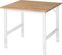 RAU Arbeitstisch, Buche-Platte, B 1000 x T 1000 x H 760-1080 mm