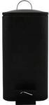 MSV Spirella Treteimer Erik, 5 l, Stahl, schwarz