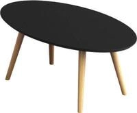 Beistelltisch SCANDI, oval, 4-Fu&szlig; Gestell aus Massivholz, B 850 x T 500 x H...