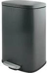 SPIRELLA Treteimer AKIRA, 30 Liter, Tretmechanismus, L 343 x B 235 x H 629 mm, grau