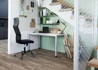 Home Office Tisch, Rechteck, 4-Fu&szlig; Rundrohr, B 1400 x T 672 x H 685-810 mm,