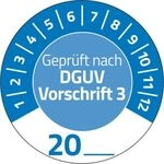 Avery Zweckform 7909 Pr&uuml;fplaketten &bdquo;DGUV Vorschrift 3&ldquo; 20__ zum Selbereintragen,