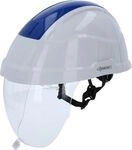KS-Tools Arbeits-Schutzhelm mit Gesichtsschutz, blau 714889