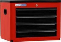 Werkzeugtruhe BASIC, H 450 x B 600 x T 440 mm, 4 Schubladen, rot