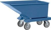 Muldenkipper 4701, 250 l, blau RAL 5007, ohne Ablasshahn und Sieb