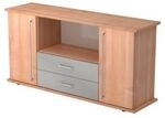 Sideboard mit 2 Schubladen, Nussbaum 10658