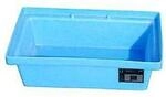 Bauer, PE-Auffangwannen f&uuml;r Paletten, Auffangvolumen 20L, blau
