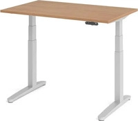 Schreibtisch TOPAS LINE, elektrisch h&ouml;henverstellbar, C-Fu&szlig;, B 1200 x T 800 x H