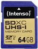 Intenso Premium - Flash-Speicherkarte - 64 GB - UHS Class 1 / Class10 - SDXC UHS-I
