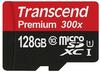 Transcend Premium - Flash-Speicherkarte (microSDXC-an-SD-Adapter inbegriffen) - 128