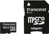 Transcend Premium - Flash-Speicherkarte (microSDHC/SD-Adapter inbegriffen) - 4 GB -