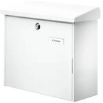 Burg W&auml;chter Briefkasten Comfort, Stahlblech verzinkt, wei&szlig; 122860