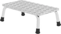 Munk Arbeitspodest, Aluminium, verschwei&szlig;te Rohrkonstruktion, Warzenblechstufen,