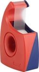 TESA Klebefilm-Handabroller Easy Cut, 33 m x 19 mm, rot/blau