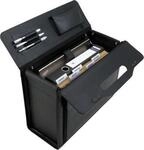 Alassio Pilotenkoffer, mit Tragegriff, mit Laptopfach, Rindleder, schwarz