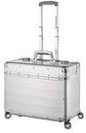 ALUMAXX Business Trolley PANDORA, mit Tragegriff und Rollen, Aluminium, matt silber