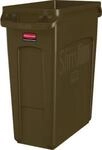 Abfallbeh&auml;lter Slim Jim&reg;, Kunststoff, Fassungsverm&ouml;gen 60 Liter, braun