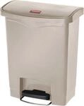 Rubbermaid Tretabfalleimer Slim Jim Step-On, L 425 x B 271 x H 536 mm, 30 l,