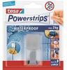 tesa Powerstrips Waterproof Haken Zoom, aus Edelstahl, für Feuchträume, max....