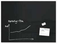 SIGEL Glas-Whiteboard Artverum, Ecken gefasert/poliert, magnetisch, inkl. 3 x