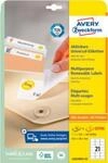 AVERY Zweckform Universal-Etiketten, 63,5 x 38,1 mm, wiederabl&ouml;sbar, 525 + 105