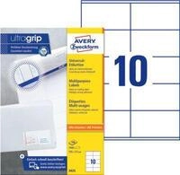 AVERY Zweckform Universal-Etiketten 3425, ultragrip, 105 x 57 mm, 1000 St&uuml;ck