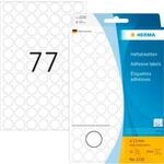 Vielzweck-Etiketten HERMA 2230, selbstklebende Markierungspunkte, &Oslash; 13 mm, permanent