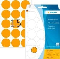 HERMA Klebepunkte 2274, &Oslash; 32 mm, selbstklebend, permanenthaftend, per Hand