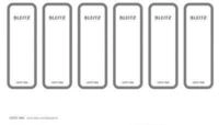Leitz&reg; R&uuml;ckenschild WOW/Style, R&uuml;ckenbreite 50 mm, selbstklebend, 60 St&uuml;ck