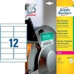 Avery Zweckform Etiketten L7913-10, ultraresistent, geeignet f&uuml;r Laserdrucker, 99,1