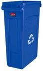Rubbermaid Abfallbeh&auml;lter Slim Jim, mit Recycling-Symbol, L 510 x B 280 x H 750 mm,