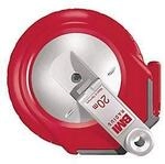 Kapselbandmass RADIUS L.20m Band-B.13mm Acm EG II Ku.gelb Glasfaser BMI