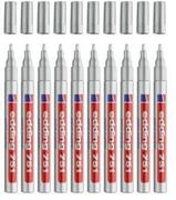 EDDING Lackmarker 751, 1-2 mm, silber, 10 St&uuml;ck