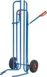 Reifenkarre, Stahlrohr, f&uuml;r 8 Reifen, &Oslash; 450-750 mm, bis 200 kg, Luft-Bereifung,