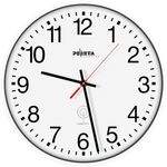 PEWETA Uhren Peweta Funkwanduhr &Oslash; 300 mm, wei&szlig;es Kunststoffgeh&auml;use, DCF77,