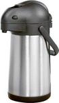 Pumpkanne 1,9 L, doppelwandiger Edelstahl, Pumpsystem mit Silikonring, 360&deg;