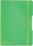 Herlitz Notizbuch my.book, Format DIN A5, Kunststoff, 40 karierte Bl&auml;tter, gr&uuml;n