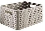 Aufbewahrungskorb Rotho COUNTRY, Volumen 18 l, Format A4, ohne Deckel, stapelbar, L