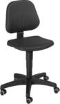 Arbeitsdrehstuhl 9653, Integralschaum, Rollen, schwarz