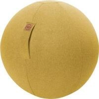 Sitzball FELT, Filzimitat 100% Polyester, waschbar, rei&szlig;fest, Trageschlaufe, senf