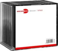 PRIMEON CD/DVD-Leerh&uuml;llen, 10 Slimcase 170362