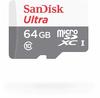 Sandisk Ultra - Flash-Speicherkarte (microSDXC-an-SD-Adapter inbegriffen) - 64 GB -
