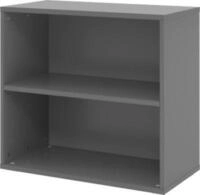 Regale Breno, 2 OH, 28 kg je Boden, B 800 x T 400 x H 748 mm, Spanplatte, graphit