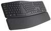 Logitech ERGO K860 - Tastatur - kabellos - 2.4 GHz, Bluetooth 5.0 - AZERTY -
