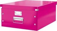 LEITZ&reg; Ablage- und Transportbox Serie Click + Store, gro&szlig;, f&uuml;r DIN A3, pink