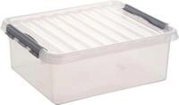 Aufbewahrungsbox Sunware Q-LINE, Verschlussclips, transparent, stapelbar, 1 l, L 200