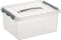 Aufbewahrungsbox Sunware Q-line, Deckel mit Griff, 15 l, L 400 x B 300 x H 180 mm