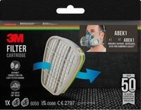 3M Filterpatrone 6059, Schutzklasse ABEK1, f&uuml;r 3M wiederverwendbare